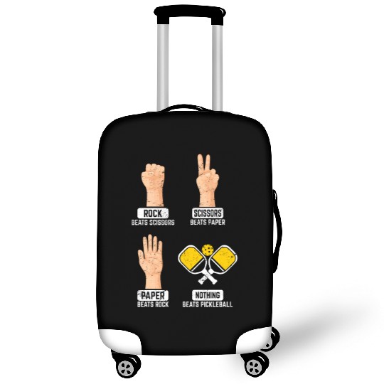 Rock Paper Scissors Nothing Beats Pickleball Playe Luggage Covers