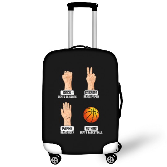 Rock Paper Scissors Nothing Beats Basketball Playe Luggage Covers