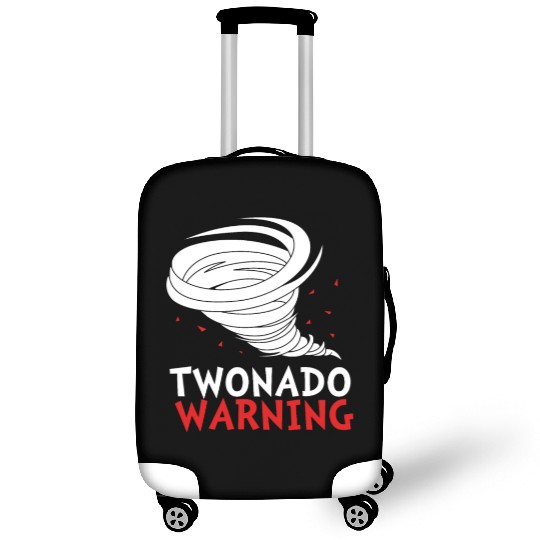 Funny 2nd Bday Twonado Warning Tornado Birthday Luggage Covers