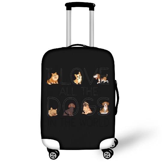 I Love All The Dogs In The World Dog Lovers Gifts Luggage Covers