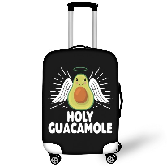 Holy Guacamole Quote Avocado Angel Luggage Covers