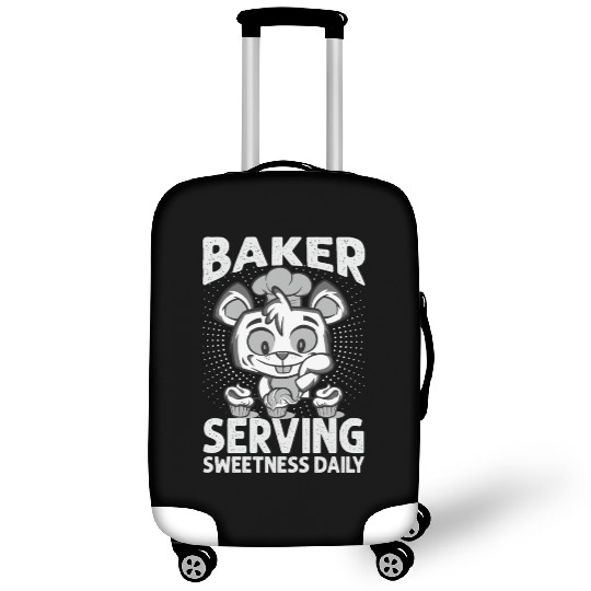 Baker Serving Sweetness Daily - Cakes - Funny - Ba Luggage Covers