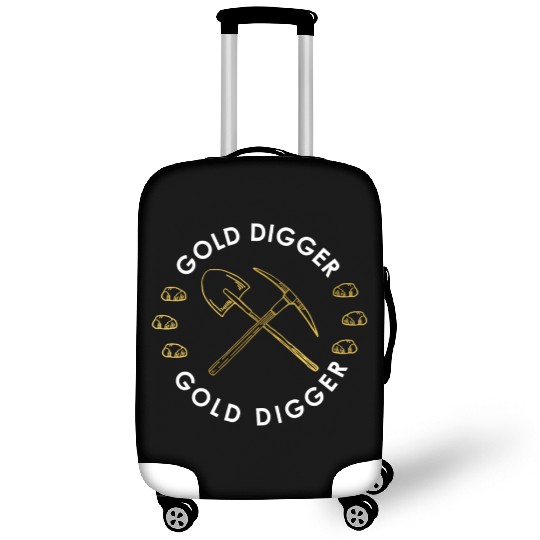 Gold Digger Gold Miner Hammer Shovel Gold Panning Luggage Covers