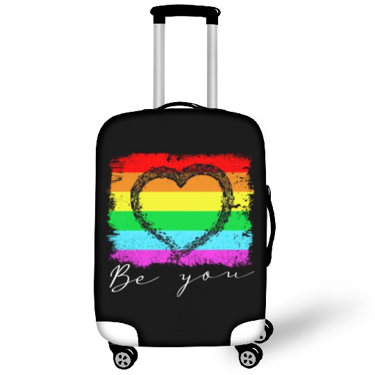 Be you - Rainbow Heart Love Gay LGBTQ Tolerance Luggage Covers