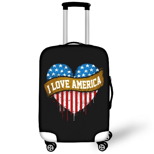 I Love America Luggage Covers