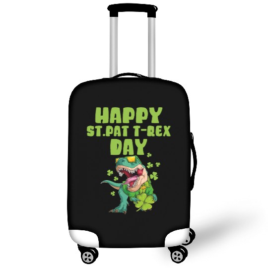 Kids Happy St Pat Trex Day Dino St Patrick Toddler Luggage Covers