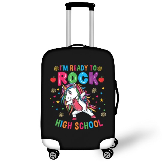 Unicorn Im Ready To Rock High School Luggage Covers