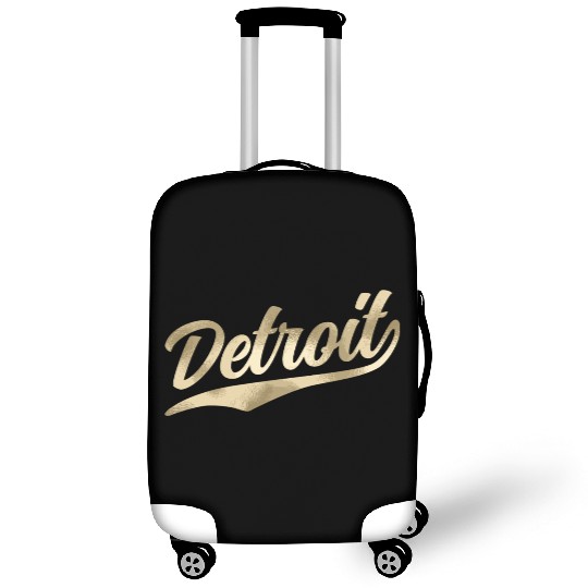 Detroit Michigan Cool Retro 1970S Vintage Luggage Covers