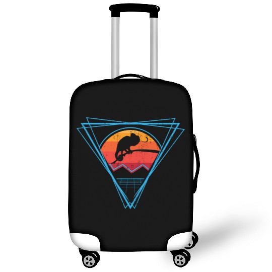 Retro Chameleon For Chameleon Lover Luggage Covers