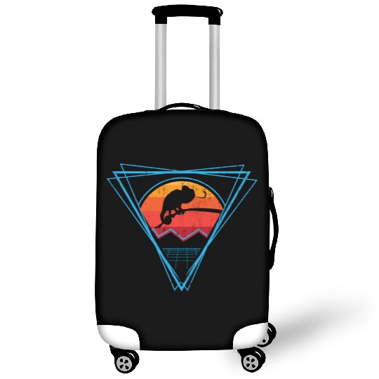 Retro Chameleon For Chameleon Lover Luggage Covers
