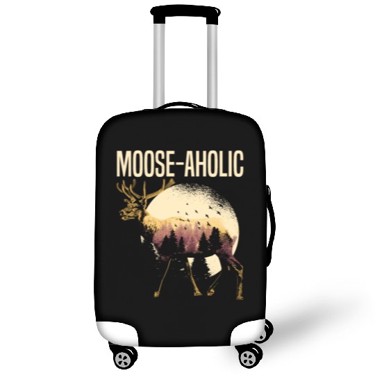 Moose-aholic Moose Wildlife Animal Alces Elk Deer Luggage Covers