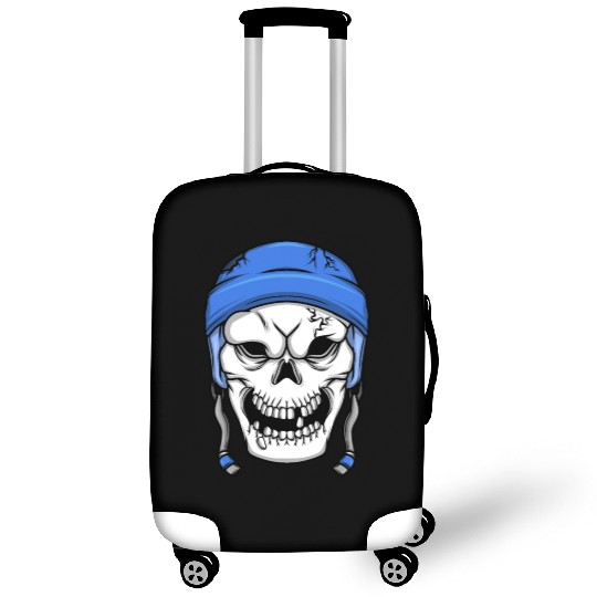 Ice Hockey Player Skull Skeleton Hockey Luggage Covers