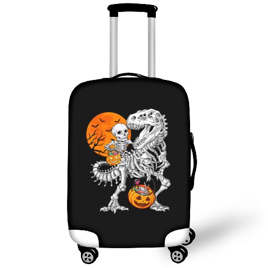 Skeleton Dinosaur T rex Boys Funny Halloween Mummy Luggage Covers