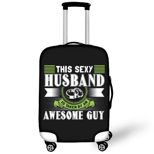 Gay Marriage Husbands Wedding Ring Luggage Covers