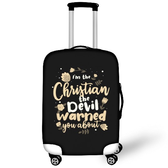 Christian Gift the Devil Warned You About Luggage Covers
