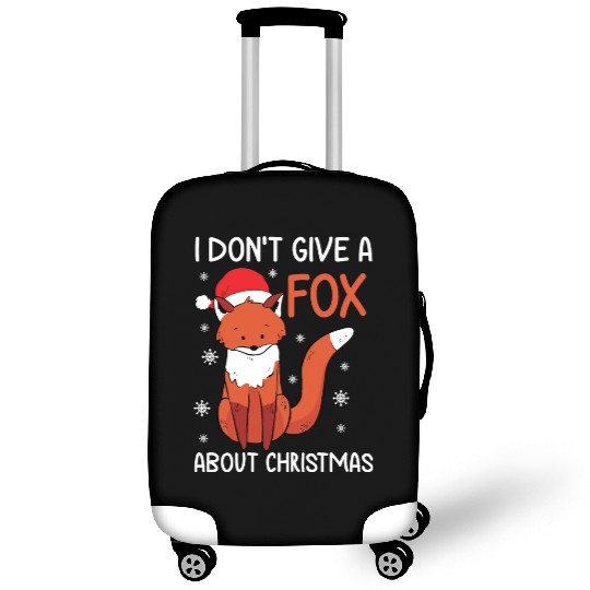 Christmas I Don't Give A Fox Funny Holiday Gift Luggage Covers