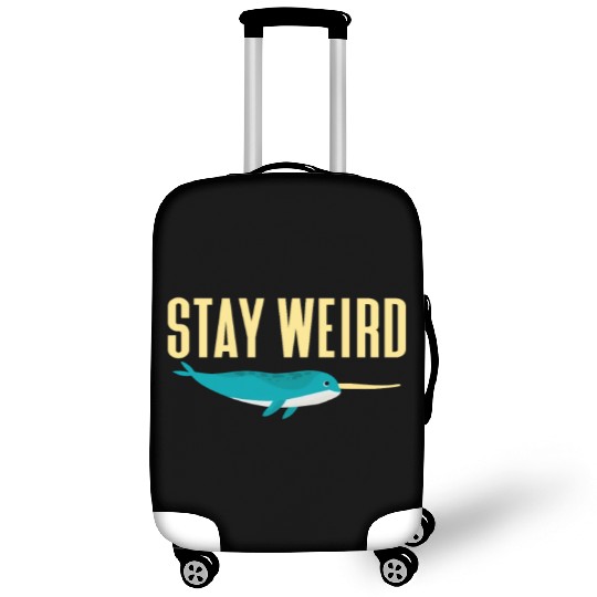 Stay Weird, Narwhal Luggage Covers