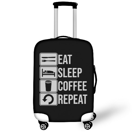 coffee drink daily repeat Luggage Covers