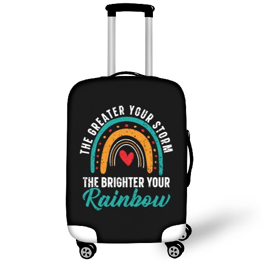 The Greater Your Storm The Brighter Your Rainbow Luggage Covers