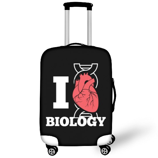 I Love Biology Heart Biology Science Funny Luggage Covers