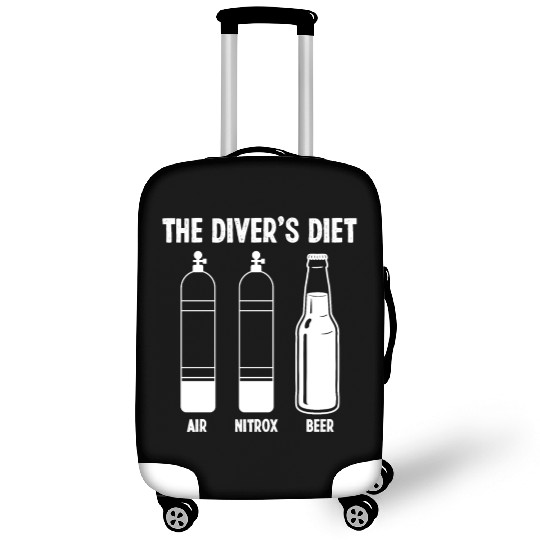 Scuba Diving The Divers Diet Snorkeling Diver Luggage Covers