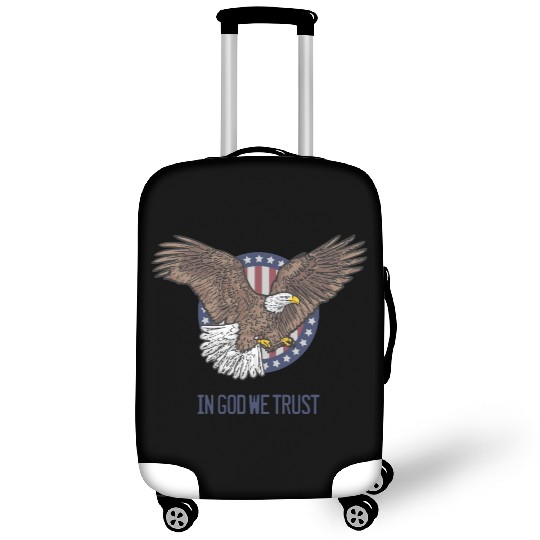 In God We Trust - Bald Eagle - Patriotic Luggage Covers