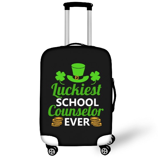 Luckiest School Counselor Ever St. Patrick's Day Luggage Covers