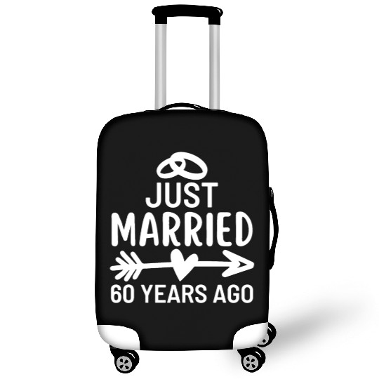 Just Married 60 Years Ago Wedding Anniversary Luggage Covers