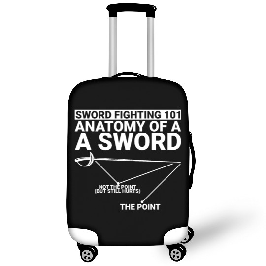 Sword Fighting 101 Anatomy Of A Sword 2 Luggage Covers