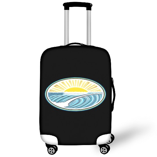 Surf Sunrise Oval Luggage Covers