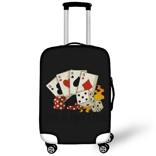 Poker Casino Poker Player Gambling Roulette Gift Luggage Covers