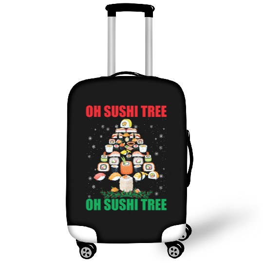 Oh Sushi Tree Funny Japanese Food Lovers Christmas Luggage Covers