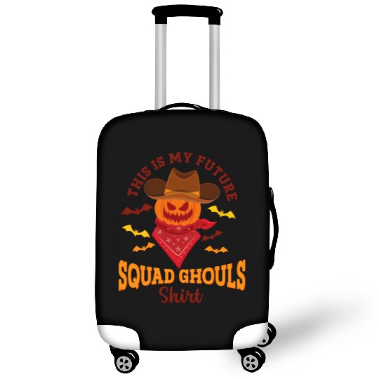 Cowboy Halloween Future Squad Ghouls Skeleton Luggage Covers
