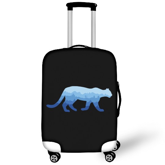 Mountain Lion and Mountain Biker Luggage Covers