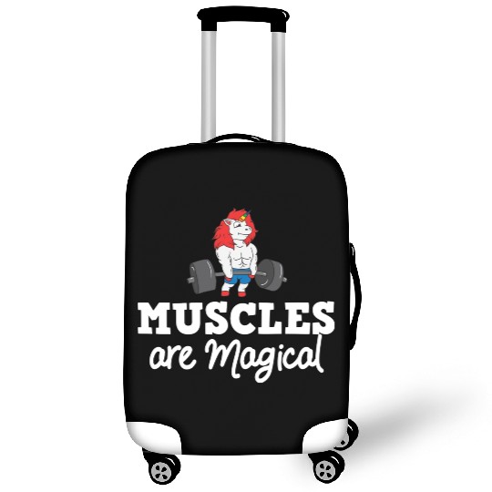Unicorn Muscle Workout Fitness Training Sport Gym Luggage Covers