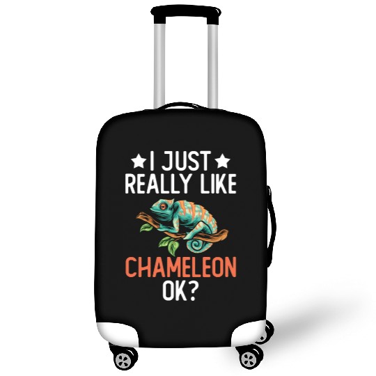 I Just Really Like Chameleon Lizard Reptile Pet Luggage Covers