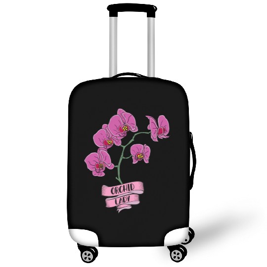 Orchid Plant Lady Cartoon Luggage Covers