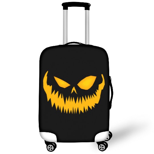 Jack O Lantern Spooky Pumpkin Face Halloween Luggage Covers