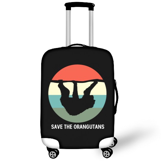 Vintage Ape Monkey Save The Orangutan Luggage Covers