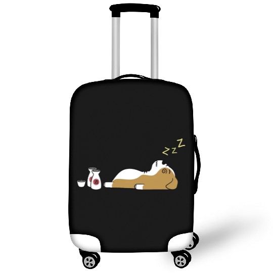 English Bulldog Sake Drunk Luggage Covers