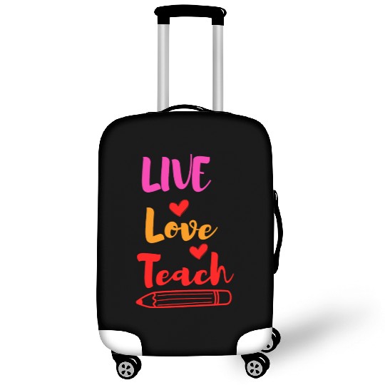 Best Teacher teaching live school love children Luggage Covers