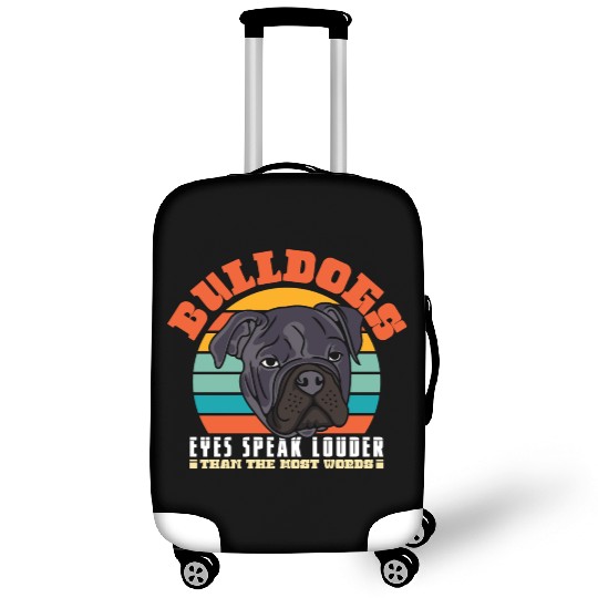 Bulldogs eyes speak louder Luggage Covers