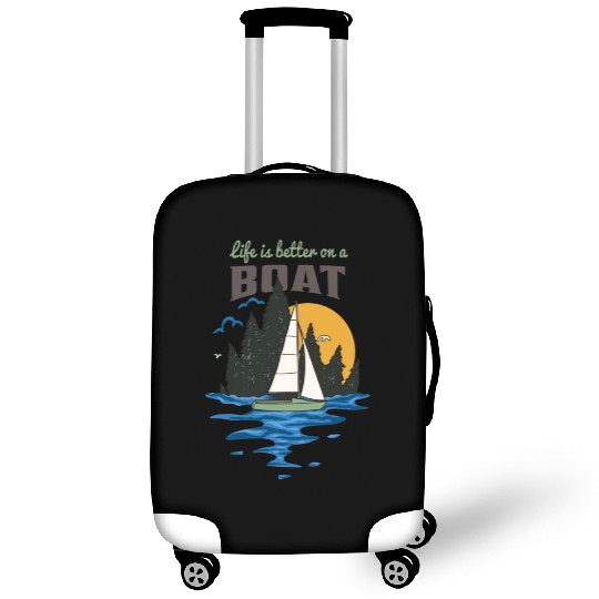 Sunset Sailboat Gift For Sailing Lovers Luggage Covers