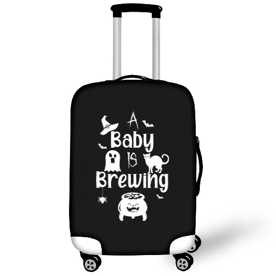 A Baby Is Brewing Maternity Halloween Women Funny Luggage Covers