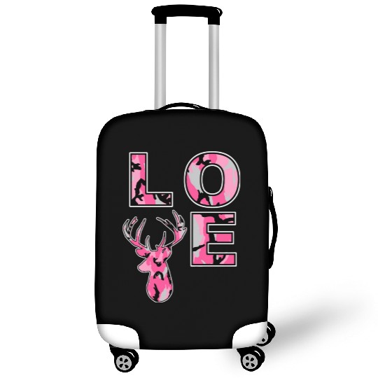 K Camouflage Buck Love Deer Hunting Hunter Luggage Covers