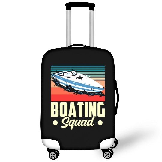 Boating Squad Yacht Boat Captain Ship Luggage Covers