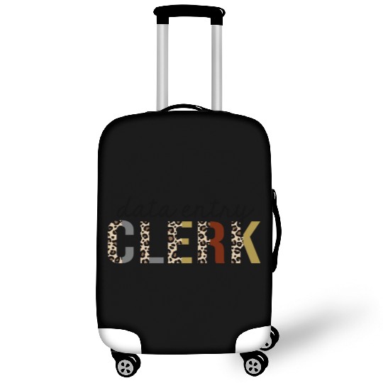 Data Entry Clerk Leopard Print Funny Luggage Covers