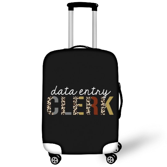 Data Entry Clerk Leopard Print Funny Gift Luggage Covers