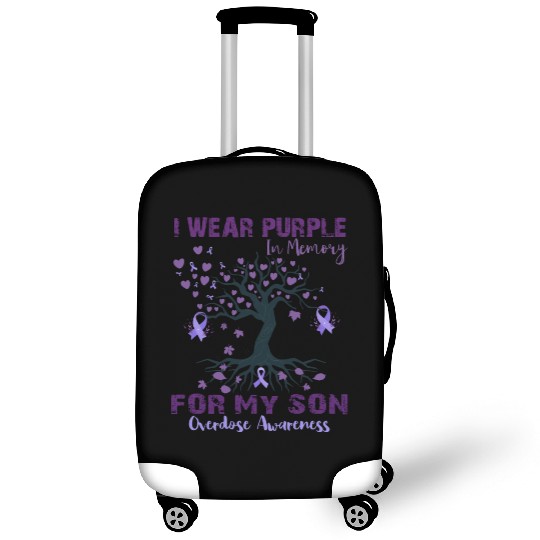 I Wear Purple In Memory Of My Son Luggage Covers
