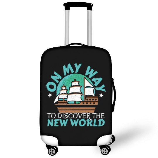 On The Way To Discover The New World Columbus Day Luggage Covers